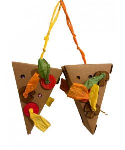 Parrot-Supplies Double Pizza Foraging Cardboard Boxes Parrot Toy Parrot-Supplies Double Pizza Foraging Cardboard Boxes Parrot Toy